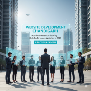Blog Banner: Website Development Chandigarh How Businesses Are Building High-Performance Websites in 2026 (8 Proven Reasons)