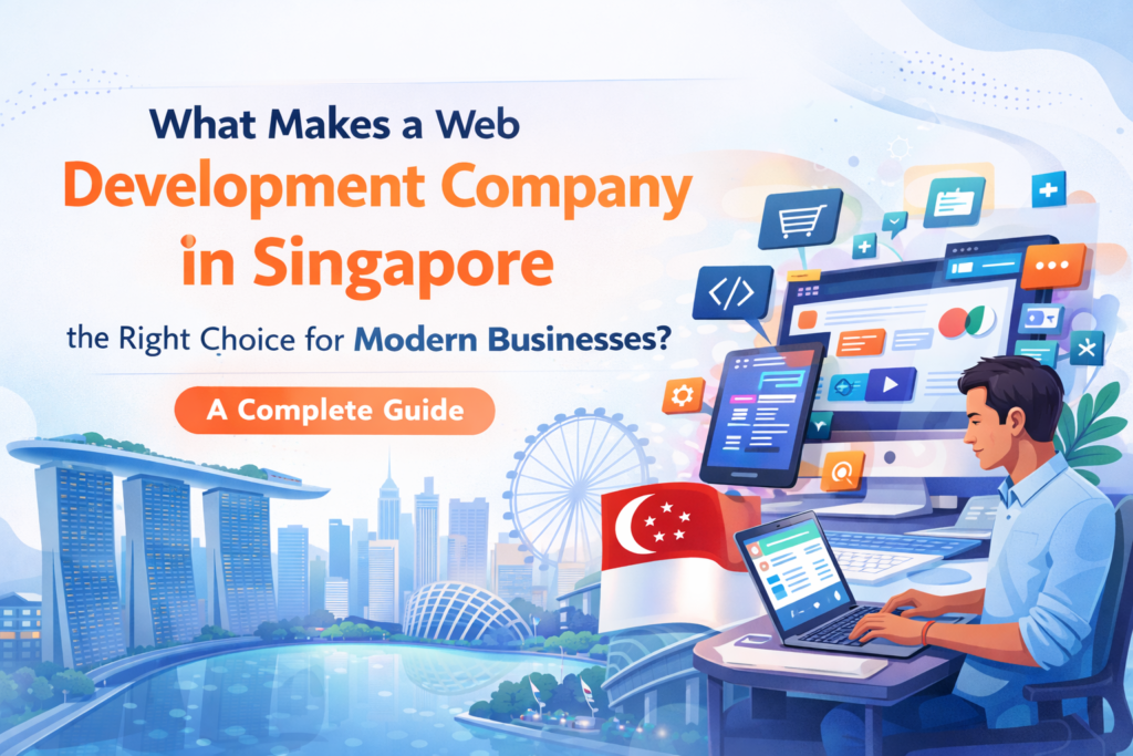Blog Banner: What Makes a Web Development Company in Singapore the Right Choice for Modern Businesses? A Complete Guide