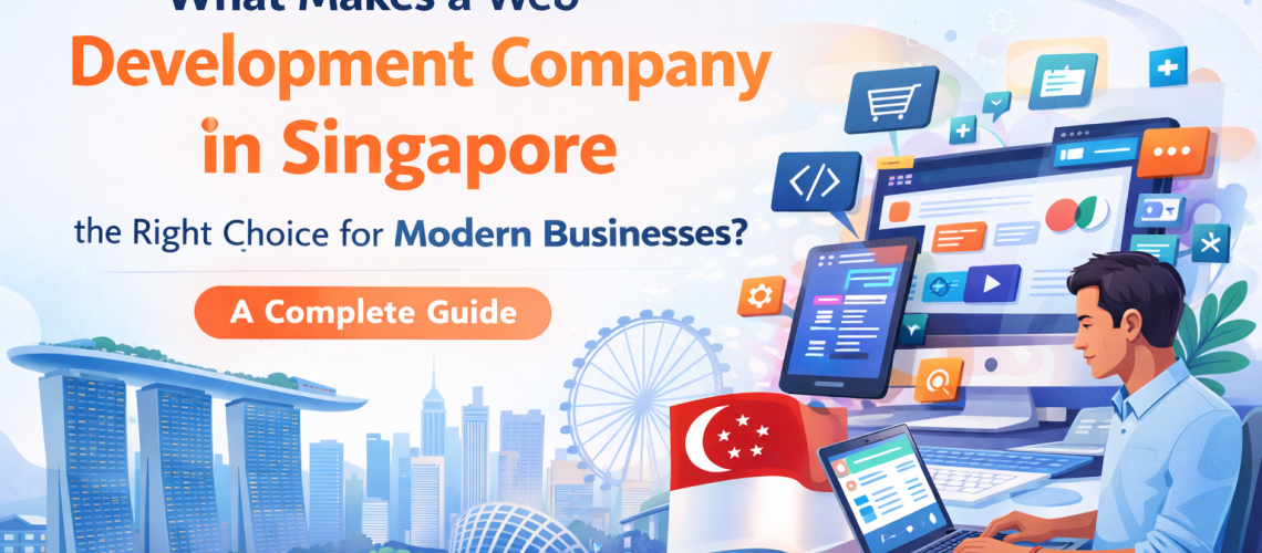 Blog Banner: What Makes a Web Development Company in Singapore the Right Choice for Modern Businesses? A Complete Guide